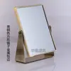 Loja de Joias Espelho Giratório de Balcão Dourado Loja de Mesa Plano Prata Dourado Espelho Dupla Face Metal Mesa Espelho de Maquiagem
