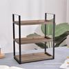 Madeira maciça de três camadas multi-uso rack de armazenamento de banheiro rack de armazenamento de cozinha tempero de mesa rack de armazenamento rack de armazenamento