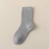 Meias Femininas Outono e Inverno Cor Sólida Algodão Meia-calça Meia de Toalha Absorvente de Suor Respirável Espessada Quente Feminina Meias Simples de Terry