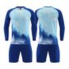 Traje de entrenamiento de competición de manga larga al por mayor, uniforme deportivo de fútbol para adultos, jersey estampado para hombre y mujer, uniforme de equipo estampado.