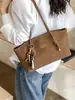 Bolso de Hombro Retro Elegante de Moda Tendencia Modelo Nuevo Invierno 2025 para Mujer Casual Gran Capacidad Bolso de Axila
