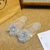 Nuevos Zapatos Transparentes de Cristal Coreanos, Populares Accesorios Versátiles de Zapato Jelly con Flores, Dijes y Hebillas de Zapato DIY para Mujer