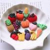 Accesorios para el cabello para niños DIY, liga para el pelo de niña, pinza para el borde, material hecho a mano, fruta simulada esmerilada, verdura, calabaza