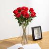 Rosa de imitación, regalo único de San Valentín, rosa de montaña nevada, flor de seda, decoración para boda, sala de estar, arreglo floral falso decorativo