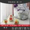 Conjunto de Chá Banana Pintado à Mão Estilo Chinês com Uma Bule e Duas Xícaras, Bolsa de Pano Portátil, Chá ao Ar Livre, Conjunto de Chá de Viagem de Luxo Leve de Alto Valor