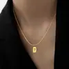 Estilo Minimalista 2026 Nova Corrente Osso de Cobra Ouro K Número da Sorte Simples 7 Colar para Mulheres Corrente Clavicular Ouro 18K