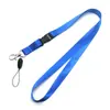 Diseño Gratis Lanyard Colorido Logo Nylon Lanyard para Teléfono Móvil Serigrafía Cinta de Poliéster Lanyard para Identificación Impresión