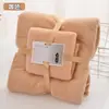 Conjunto de Toalhas de Presente em Fleece Coral, Conjunto de Toalhas de Banho Espessas Absorventes, Toalha de Rosto Doméstica Sem Fiapos