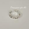 Anillo de nariz de cerdo retro de plata esterlina S925 de Suchuang para mujer, diseño de nicho, anillo de dedo de alta calidad y combinable.
