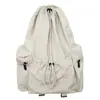 Mochila de Cordão Estilo Coreano Estilo Preguiçoso para Mulheres, Novo Modelo Verão 2026, Alto Valor Estético, Grande Capacidade, Mochila Leve e Respirável