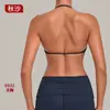 Almofada de Peito Areia de Outono Sutiã de Yoga Costas Nuas Apertado Roupa Esportiva Esporte Corrida Fitness Top 6932