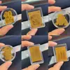 Adesivo para Celular de Ouro Puro 999 com 2mg de Ouro, "Princesa, Por Favor Fique Rica," "Tesouro, Dinheiro Importa," "Não Fique Bravo," Adesivo Criativo para Presente