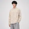 Atacado de Fábrica Lã Alemã Pesada Gola Meia-Alta Tie-Dye Manga Longa Outono/Inverno Novo Estilo Marca Tendência Manga Longa Solta Camisa Base