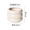 Vaso de Cerâmica Dehua Jingdezhen Vaso de Flores de Alto Nível Estilo Creme Phalaenopsis Planta Verde Flor Vaso de Bonsai Atacado
