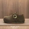 Zapatos Birkenstock cómodos de suela blanda, de cobertura total y que aumentan la altura para mujer, nuevo estilo primavera y otoño 2026, zapatos Birkenstock retro sin cordones