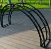 Soporte de Flores de Hierro Forjado para Villa Arco Celosía Poste de Puerta de Patio Soporte para Rosas Buganvilias Cabeza de Arco Medio Soporte Trepador