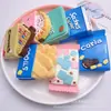 Juguete de Comida de Simulación Caja de Dulces de Chocolate Pan Caja DIY Funda para Teléfono Móvil Pasador Flor para Zapatos Imán para Refrigerador Colgante Resina Lote