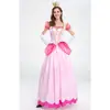 Nova Mary Biqi vestido de princesa traje de palco festa da corte vestido de rainha rosa flor de pêssego traje de princesa