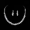 Collar de Perlas de Moda Popular Transfronterizo para Mujer, Joyería de Novia, Pendientes, Accesorios de Cadena para Clavícula de Lujo de Gama Alta de Nicho