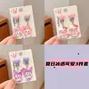 Pendientes de clip para orejas Sanrio para niños, sin agujero, sin oído, para niña, joyería Kulomi, nuevo y lindo anillo de princesa para bebé