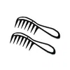 Peine Hueco de Dientes Anchos, Peine de Dientes Espaciados, Peine para Cabello Rizado, Peine para Pelucas para Evitar la Electricidad Estática, Peine de Peluquería, Herramienta Grande para Peinar el Cabello Suave
