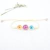 Suministro de fábrica pulsera de flor seca Jingdezhen flor de encaje gypsophila narcisos flor de cerezo flor de durazno pulsera para amigas estudiantes