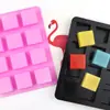 Minghao 12 mesmo quadrado silicone molde de gelo criativo molde de gota mão de cozimento molde de bolo de chocolate