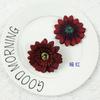 Cabeza de flor de girasol artificial diámetro 7cm flor de crisantemo africano flor decorativa ropa con flor DIY abanico de grupo accesorios flor