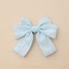 Cross-border New Style Chanel Style Children's Cute Bow Hairpin Baby Candy Color Side Clip Girls' Acessórios de cabelo de tecido