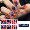 Fábrica Zhengxiang Película Personalizada OEM con Patrón de Mármol para Esmalte de Uñas Set de Pegatinas para Uñas con Polvo Brillante Degradado Pegatinas para Uñas OBM