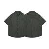 Ropa para Hombre North Boundary Marca de Tendencia Americana Verano 2025 Nueva Camisa de Manga Corta a Rayas con Silueta Retro Camisa de Media Manga para Hombre