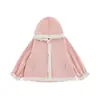 Chamarra con Capucha para Niñas Wulibu 2026 Nueva Moda de Otoño Abrigo Corto para Niños Blusa de Encaje para Niñas