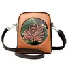 Bolso de Hombro Estilo Étnico para Madre Bolso para Teléfono Móvil de Mujer Nueva Moda 2025 Bolso Cruzado Impreso Retro Europeo y Americano Bolso al por Mayor