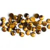Cabujón Redondo de Piedra Ojo de Tigre Amarillo Natural Personalizado Colgante de Doble Cara Ojo de Gato Accesorio para Joyería Cabujón de Cara de Anillo
