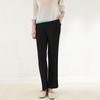 Pantalones casuales de primavera y verano para mujer, plisados, sencillos, sueltos, cómodos, elásticos, Miyake, pantalones rectos adelgazantes de cintura alta clásicos