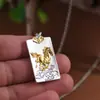 Ciervo Dorado Rey Plata Pura 999 Nube Auspiciosa Colgante de Plata Chapado en Oro Colgante del Año del Caballo del Zodiaco Nuevo Estilo Chino Unisex Colgante del Año de Nacimiento