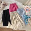 Pantalones Yamamoto holgados de estilo coreano para niñas, de estilo pastoral, combinables, de verano, antimosquitos, de pierna recta y ancha.