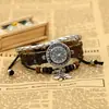 Reloj de Moda Estilo Coreano Vintage para Hombres y Mujeres Reloj con Pulsera de Cuero Genuino Estudiante Estilo Coreano Moda Reloj de Moda