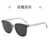 2025 Novo Estilo Quadrado Retro Óculos De Sol Feminino Online Popular Street Photoshoot Óculos De Sol Armação Preta Simples Óculos De Sol Anti-UV