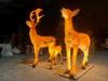 Lámpara led escénica para exteriores con modelado de animales resina acero vidrio lámpara de paisaje 3D elefante flamenco jirafa