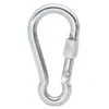 Kanle Mosquetón de Acero Inoxidable 304 para Exteriores Eslabón Rápido Mosquetón de Resorte Hebilla Hebilla de Seguridad Anillo de Bloqueo Hebilla para Correa de Perro