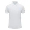 Camisa polo, seda de hielo secado rápido manga corta, delgada estilo casual de verano, unisex, cuello camisero ropa de trabajo, seda de hielo secado rápido para verano