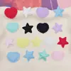Brinquedo de Pelúcia em Forma de Coração de Cetim Estrela de Cinco Pontas Acessórios DIY Enfeites de Cabelo Feitos à Mão Pulseira Guka Materiais Decorativos