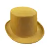 Chapéu de Desempenho Amazon Adulto Masculino e Feminino Cartola de Mágico de Palco Poodle Dourado Chapéu de Cavalheiro