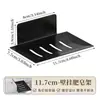 Porta Jabón de Baño Premium sin Taladro, Caja de Jabón de Metal para Pared con Drenaje, Estante de Almacenamiento de Jabón para Baño al por Mayor