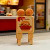 Placa de Restaurante de Fast Food Simulada, Outdoor de Lanchonete, Decoração de Cena em Miniatura, Decoração de Casa de Bonecas, Chaveiro DIY