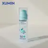 Processamento Personalizado de Frascos a Vácuo de PP Xumin 15ml, Frascos com Bomba, Frascos Brancos para Loção 50ml, Frascos Dosadores Cosméticos, Frascos Vazios