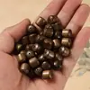 Atacado Material Antigo Seda Dourada Nanmu Contas Individuais Contas Redondas de Madeira/Contas Cilindricas de Corte Reto para Acessórios DIY e Contas Soltas para Fazer Pulseiras