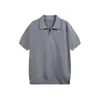 Ropa para Hombre Beijie 2026 Verano Nueva Camisa Polo de Cuello en V para Hombre Sencilla de Color Sólido Cuello Campana Camiseta de Manga Corta Camiseta de Manga Corta para Pareja