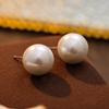 Pendientes de perlas nuevos de plata S999 para mujer, sencillos y de alta gama, con cuentas elegantes de celebridades de Internet, joyería para las orejas que combina con todo.